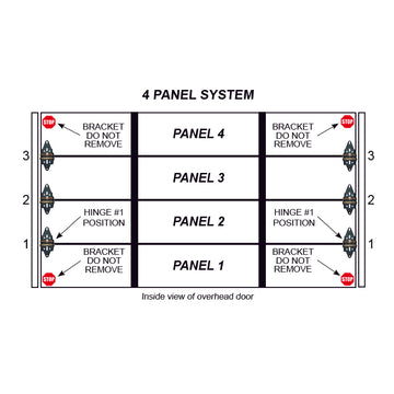 4 Panel Commercial Overhead Door System